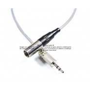 Cable Mini XLR macho mono balanceado a plug 3.5 mm (TRS) stereo no balanceado 30 cm 